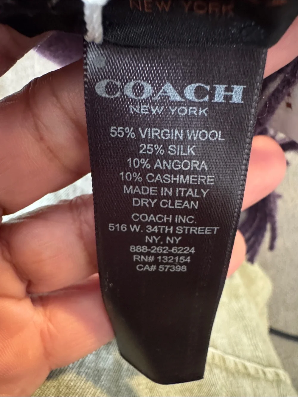 Coach signature scarf